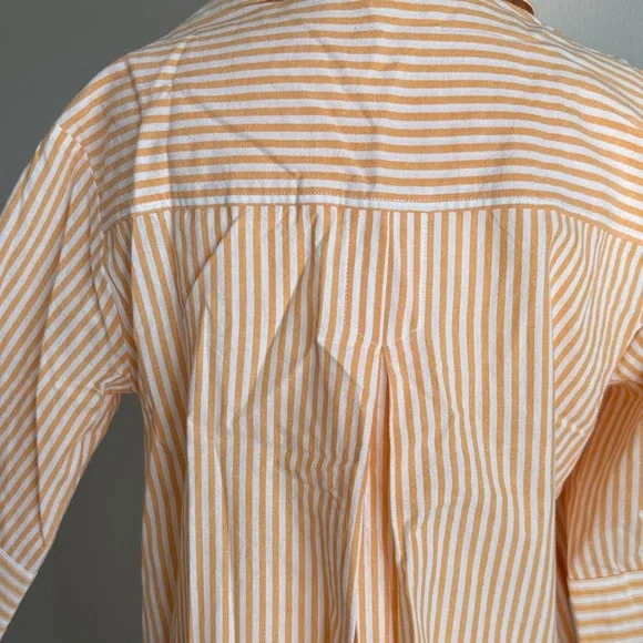 Chic Striped Peach and White Tunic - Picture 8 of 12